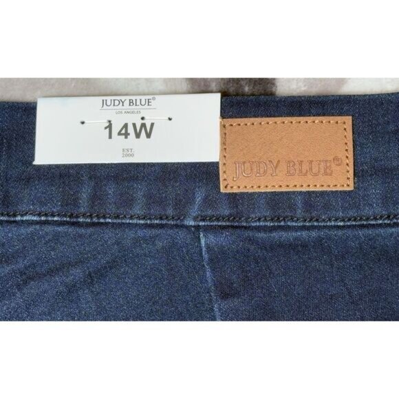 Judy Blue Women's 14W Super Flare‎ Fit High Waist Dark Blue Jeans JB8464 - Picture 10 of 14
